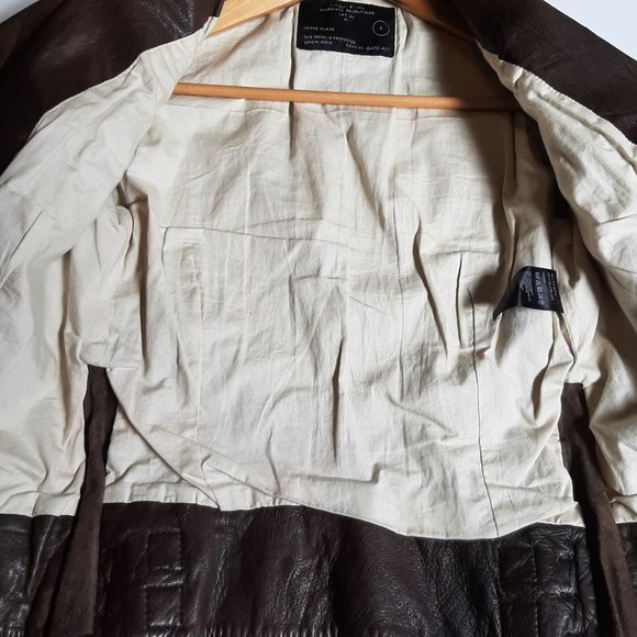 All Saints Brown Leather Jacket - Picture 10 of 15